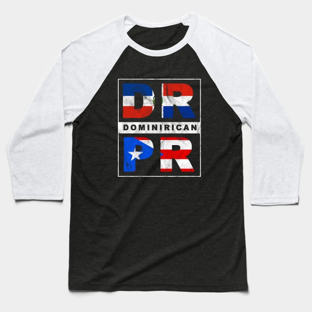 Dominirican Dominican Republic Puerto Rican Puerto Rico Boricua Dominicano Baseball T-Shirt by PuertoRicoShirts